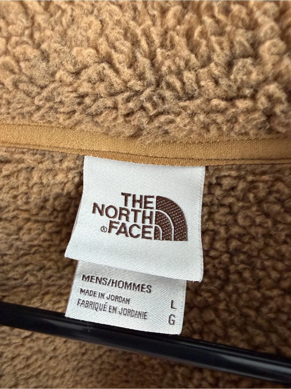 The North Face Men’s Two-Tone Brown Tan Fleece Jacket